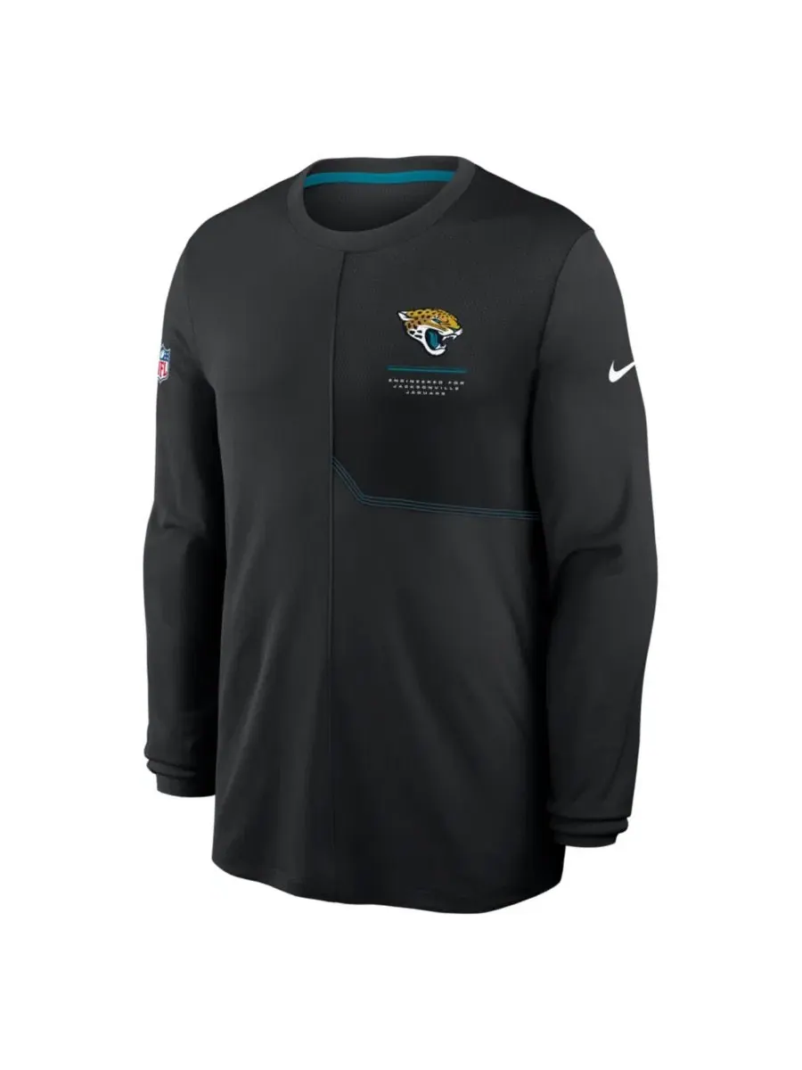 Длинный рукав с защитой UV Dri-FIT, модель Sideline Coaches Nike — изображение 2 из 3, черный