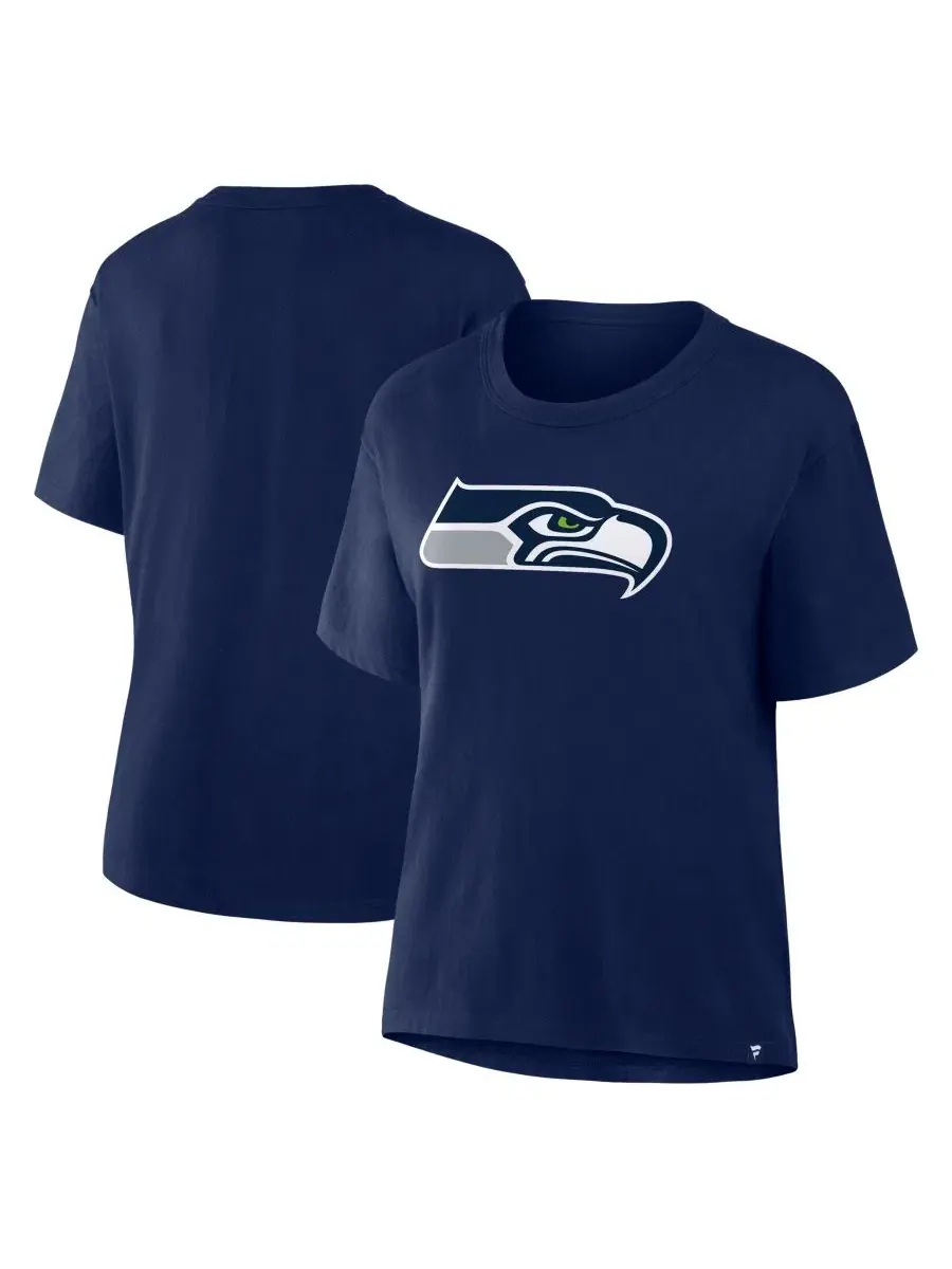 Футболка женская с принтом Seattle Seahawks Essential Legacy Fanatics — изображение 1 из 5, темно-синий