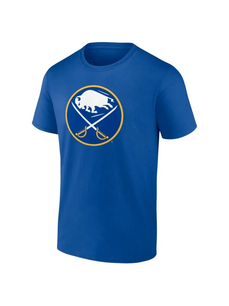 Мужская футболка с принтом Buffalo Sabres Logo Athletic — изображение 2 из 3, королевский