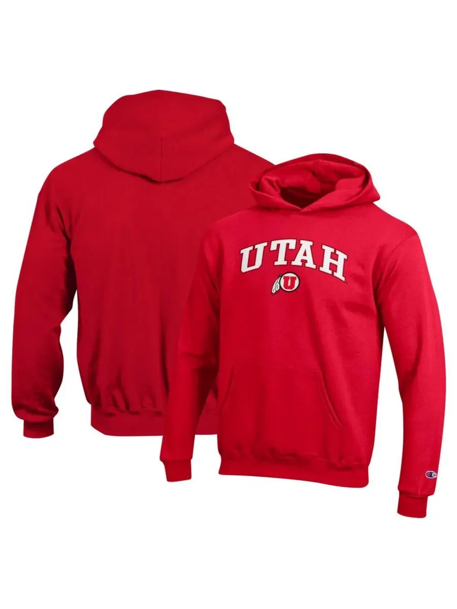 Худи-пуловер с флисовой подкладкой, с принтом, Utah Utes Champion — изображение 1 из 3, красный
