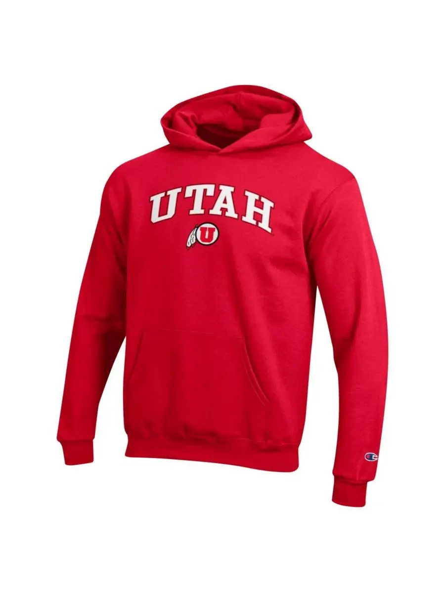 Худи-пуловер с флисовой подкладкой, с принтом, Utah Utes Champion — изображение 3 из 3, красный