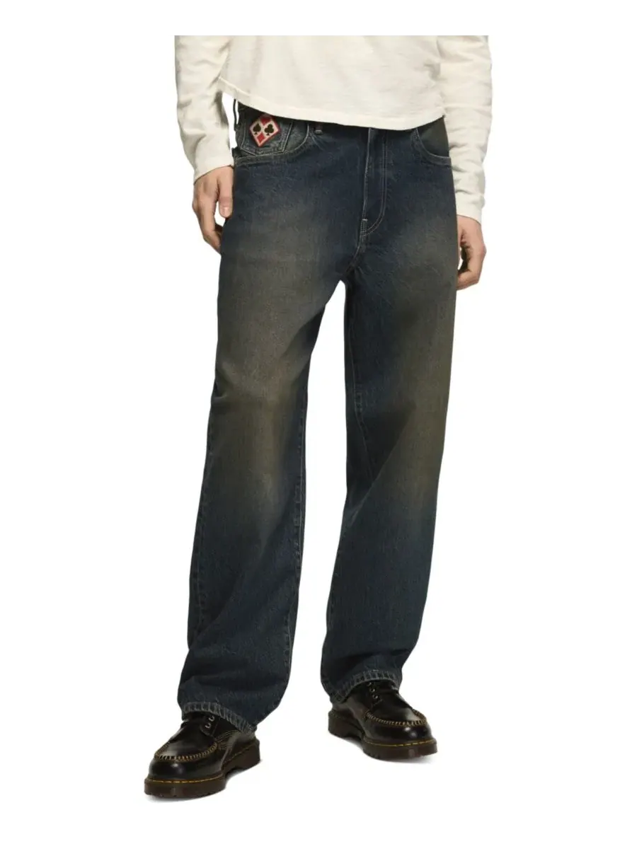 Джинсы свободного кроя 281 Super Baggy с застежкой на молнии Lucky Brand, Rustler