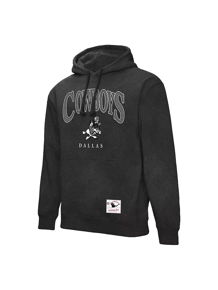 Мужская серая толстовка с капюшоном Dallas Cowboys Slot Mitchell & Ness — изображение 4 из 4