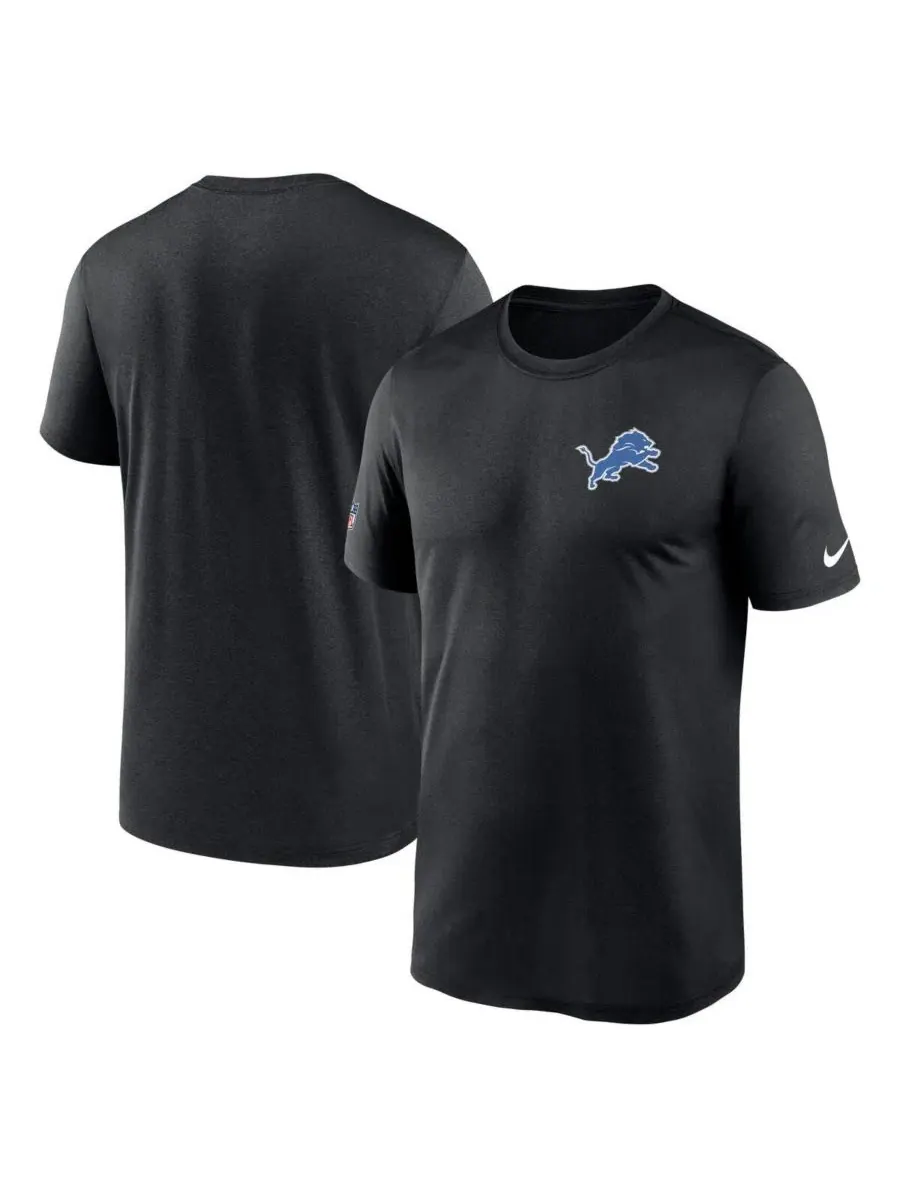 Футболка Legend Performance с логотипом Detroit Lions Nike — изображение 1 из 3, черный