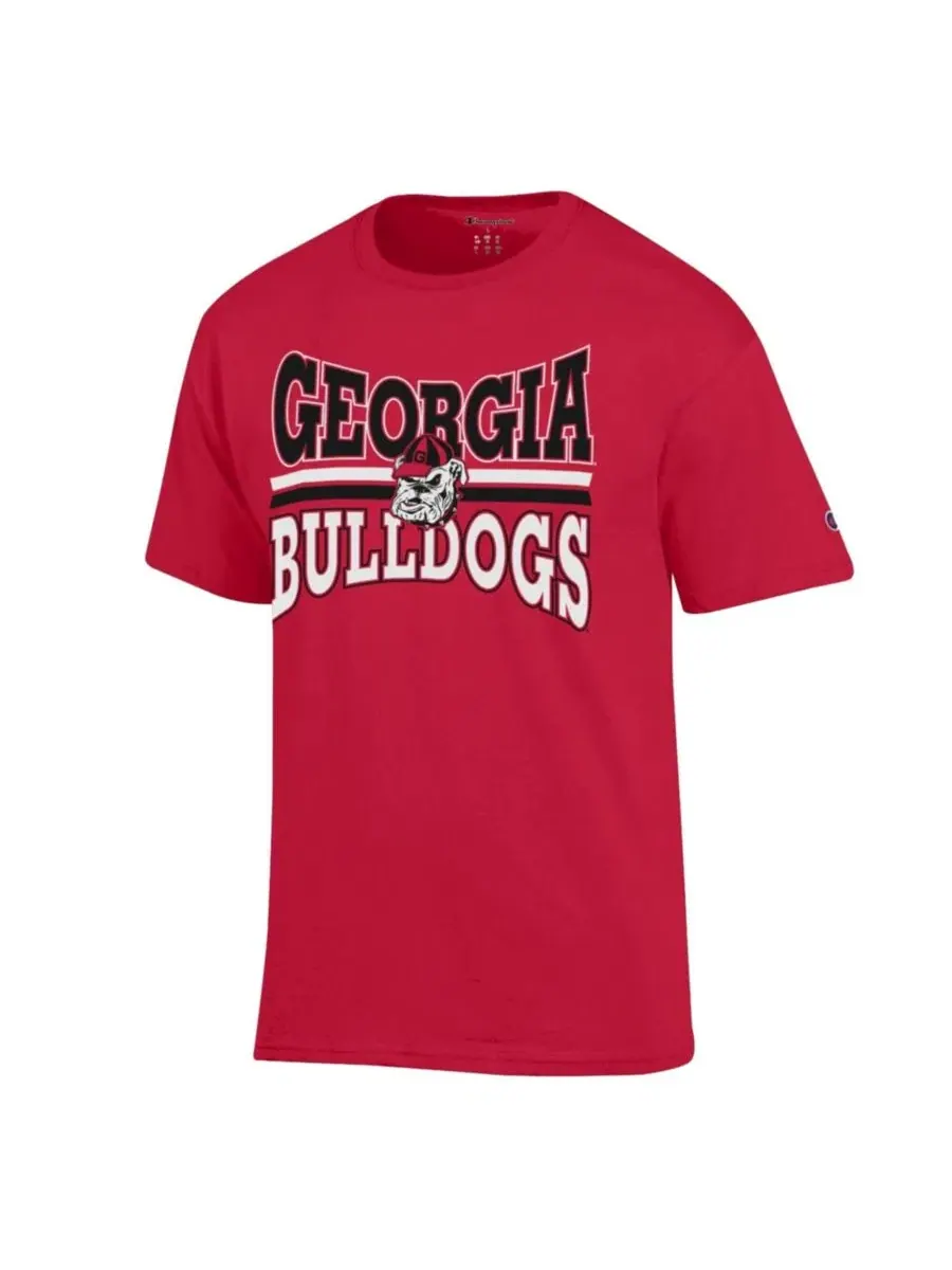 Футболка мужская с принтом Team Zoom Georgia Bulldogs Champion — изображение 3 из 3, красный