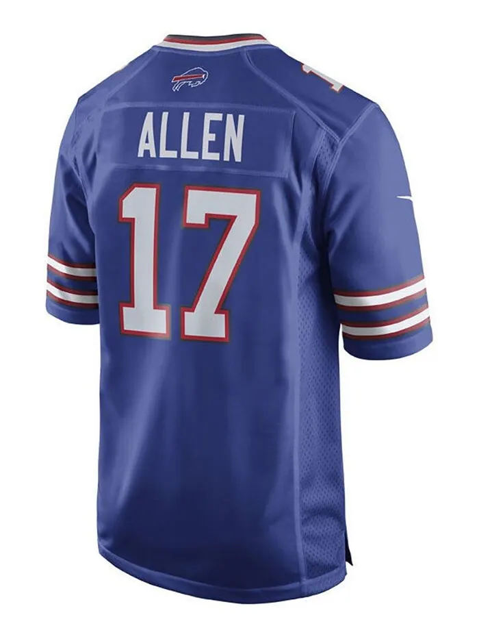 Мужская игровая майка Josh Allen Buffalo Bills Nike — изображение 2 из 3, синий