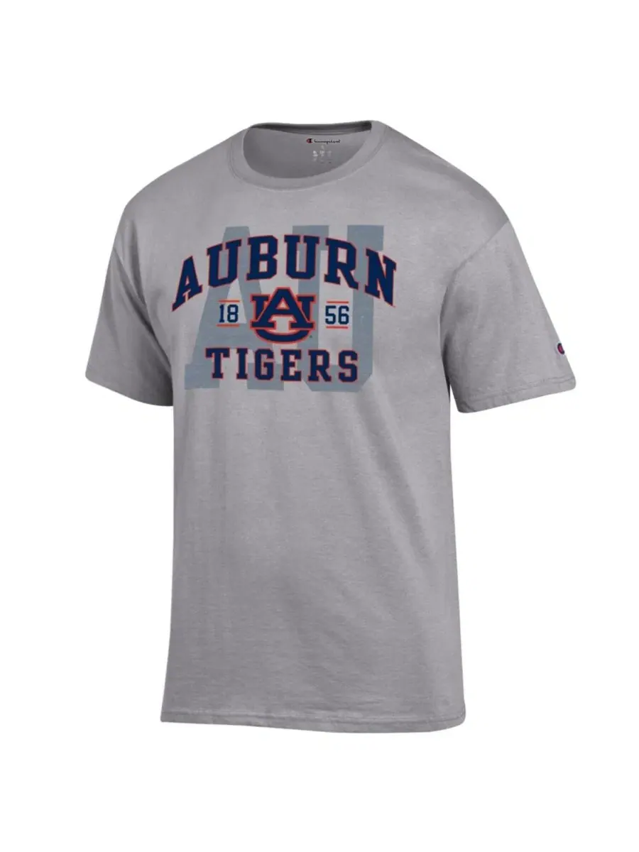 Футболка с принтом Auburn Tigers Varsity Champion — изображение 2 из 3, серый