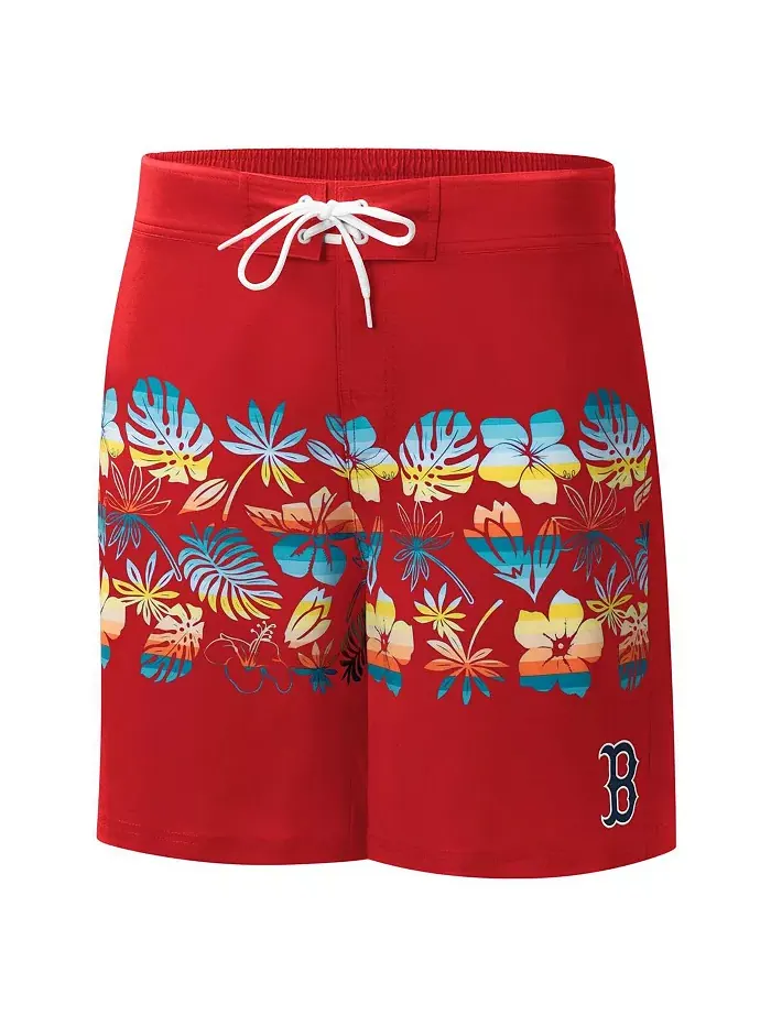 Мужские плавки Boston Red Sox Breeze Volley красные G-III Sports by Carl Banks — изображение 3 из 3
