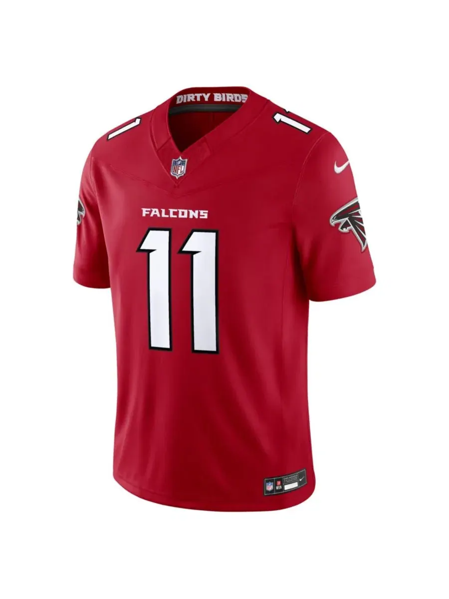Футболка Nike Jalon Walker Red Atlanta Falcons Vapor F.U.S.E. Sewn Down Limited — изображение 2 из 5, красный