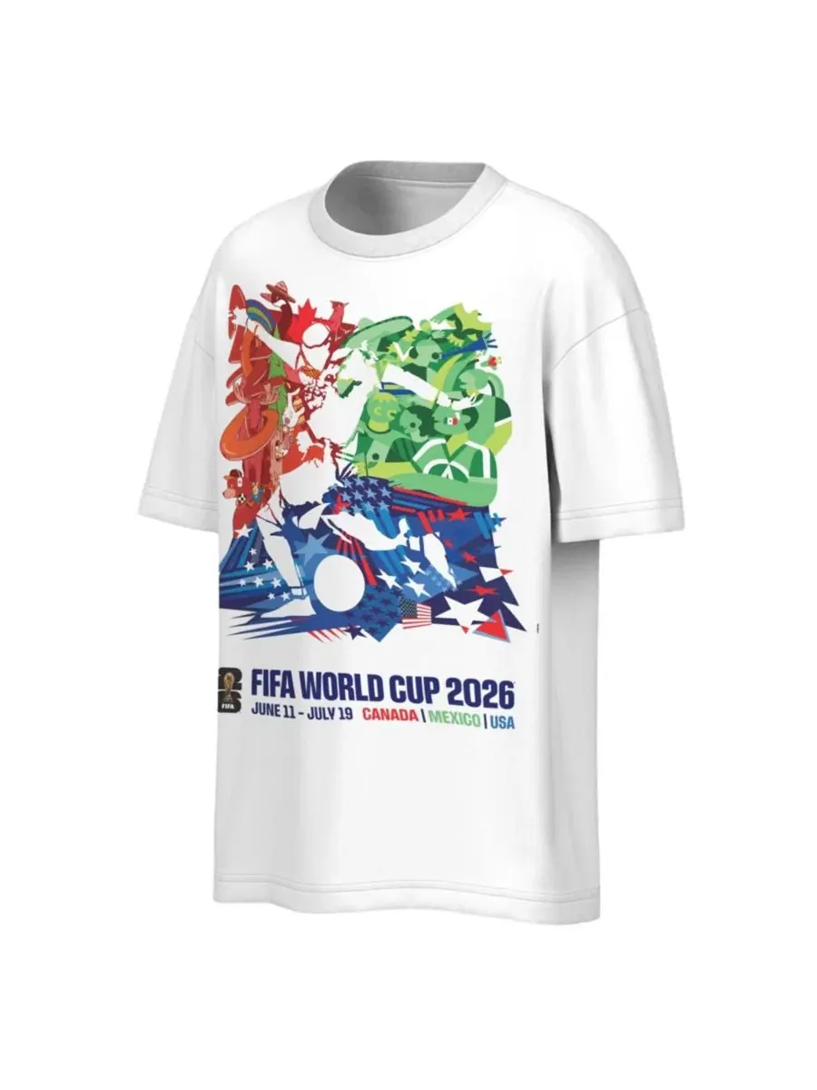 Футболка с принтом FIFA World Cup 2026 Event Poster Outerstuff — изображение 1 из 1, белый