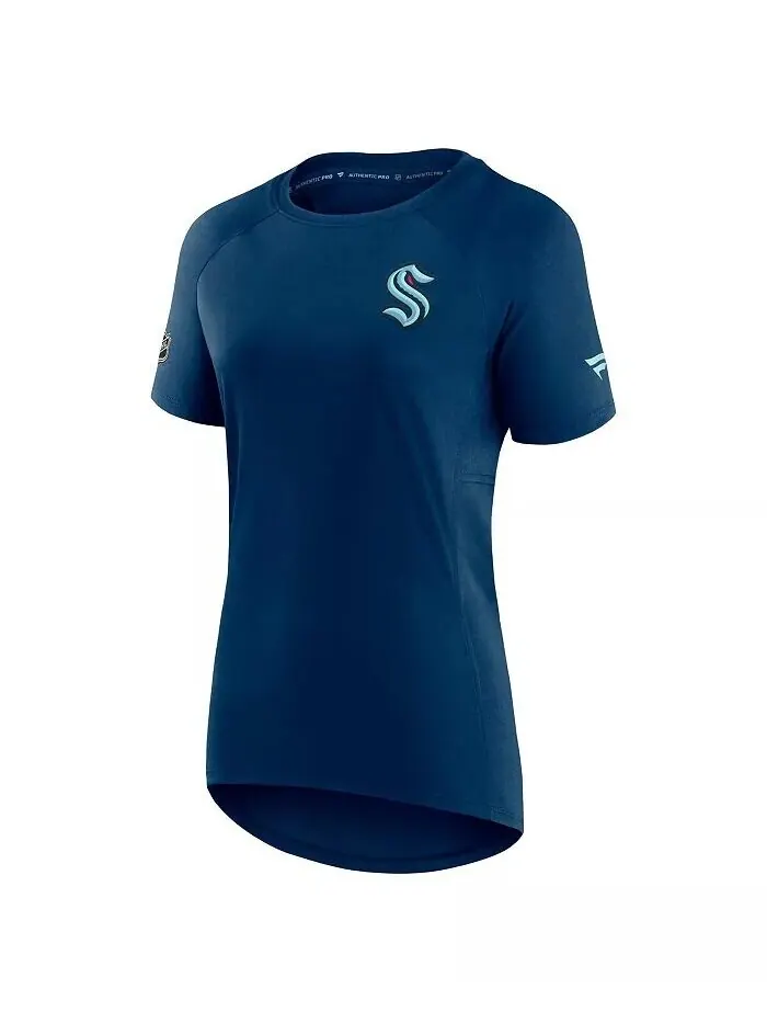 Женская футболка Deep Sea Seattle Kraken Authentic Pro Rink Raglan Tech Fanatics — изображение 3 из 3