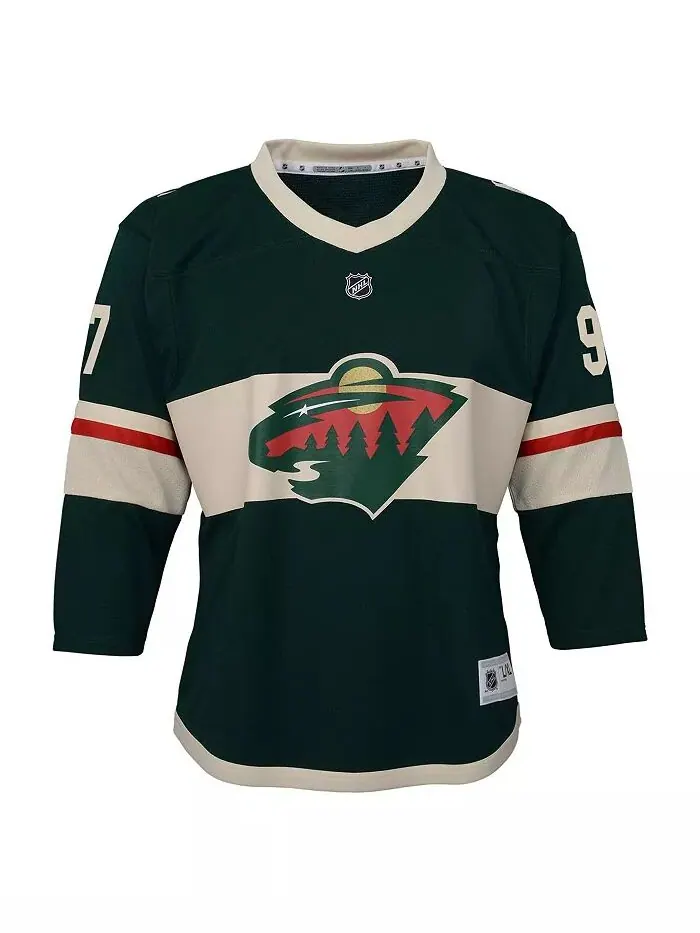 Юноши и девушки Кирилл Капризов зеленая майка игрока Minnesota Wild Home Replica Outerstuff — изображение 3 из 3