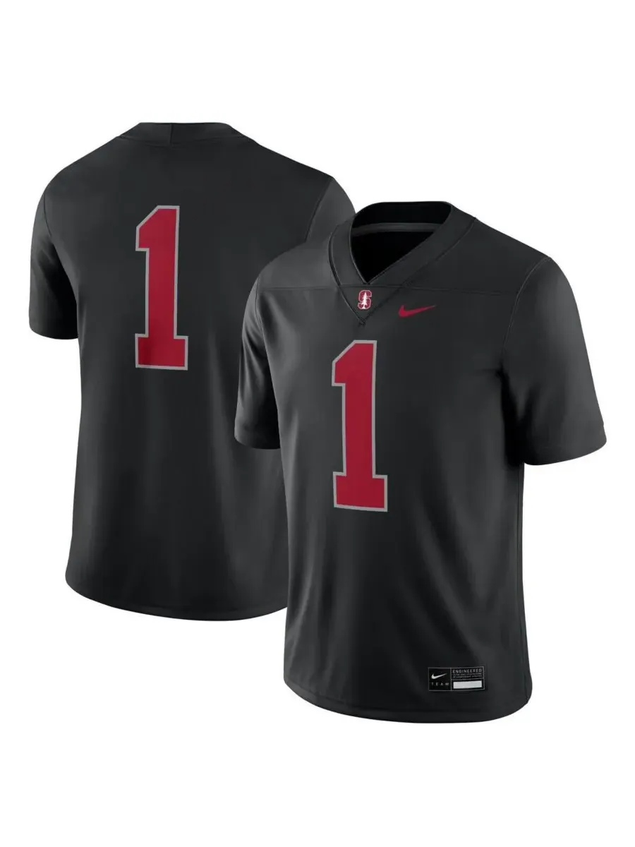 Nike Мужская черная альтернативная игровая футболка Stanford Cardinal — изображение 1 из 3, черный