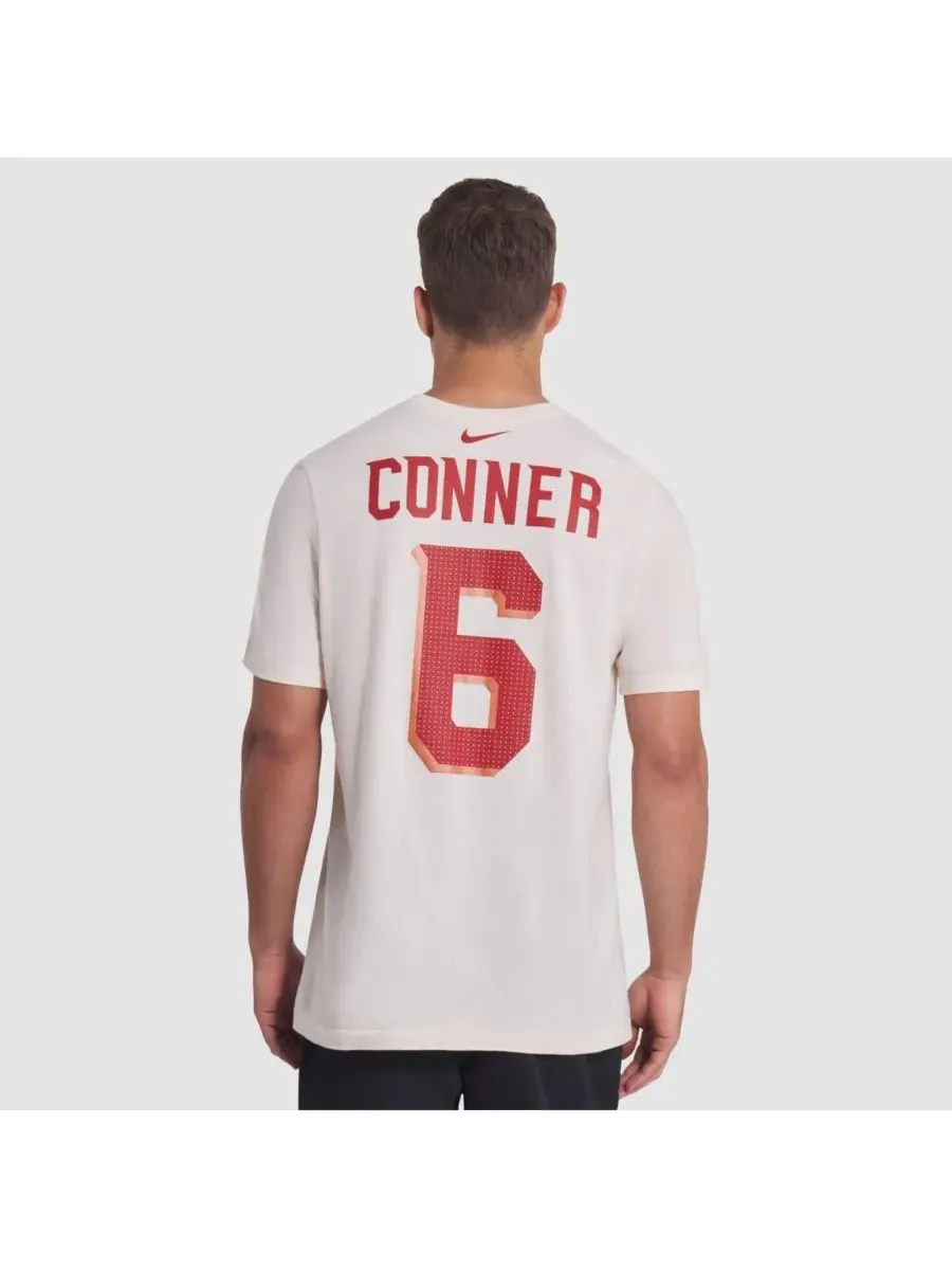 Мужская футболка James Conner Natural Arizona Cardinals 2025 Rivalries Collection с именем и — изображение 2 из 5, прозрачный