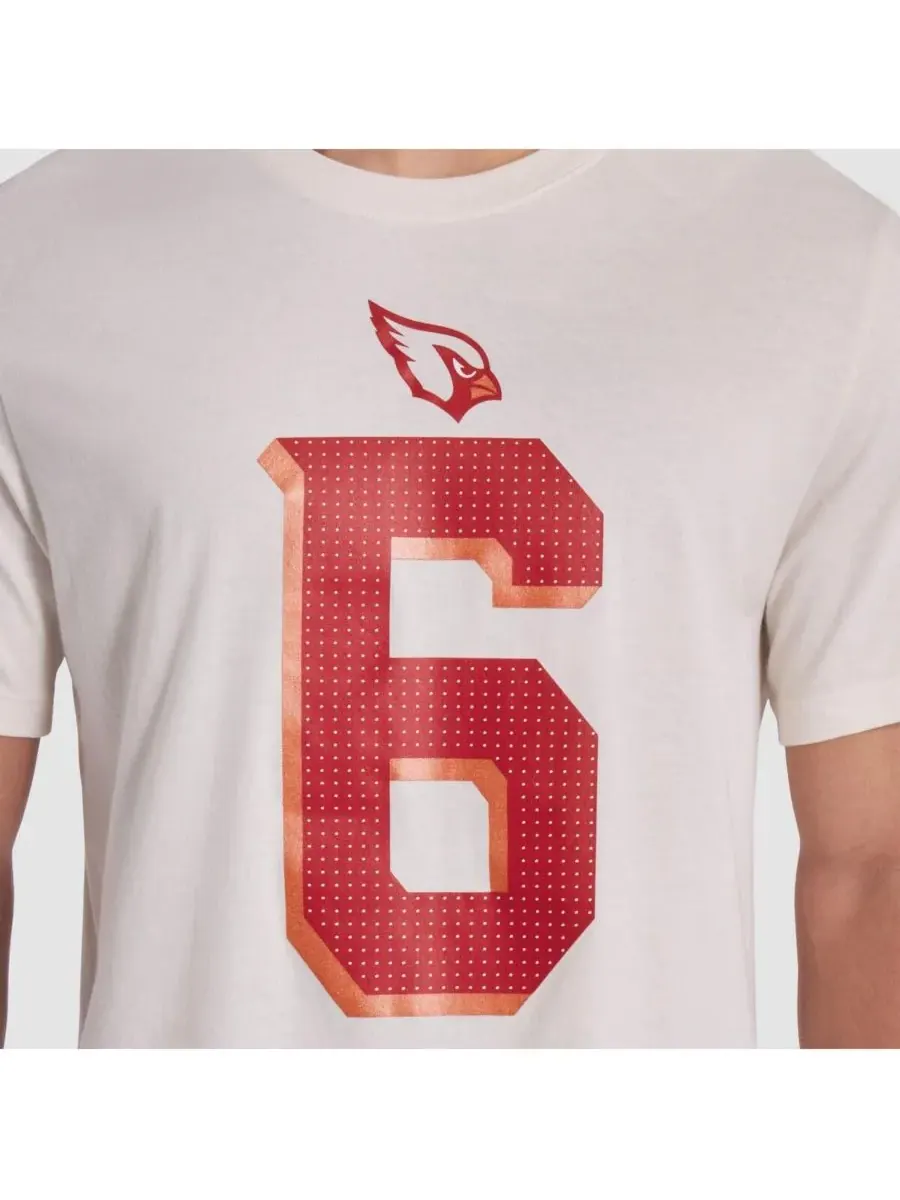 Мужская футболка James Conner Natural Arizona Cardinals 2025 Rivalries Collection с именем и — изображение 4 из 5, прозрачный