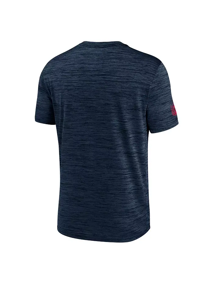 Мужская футболка Houston Texans Big Tall Sideline Velocity Performance темно-синего цвета Nike — изображение 2 из 3
