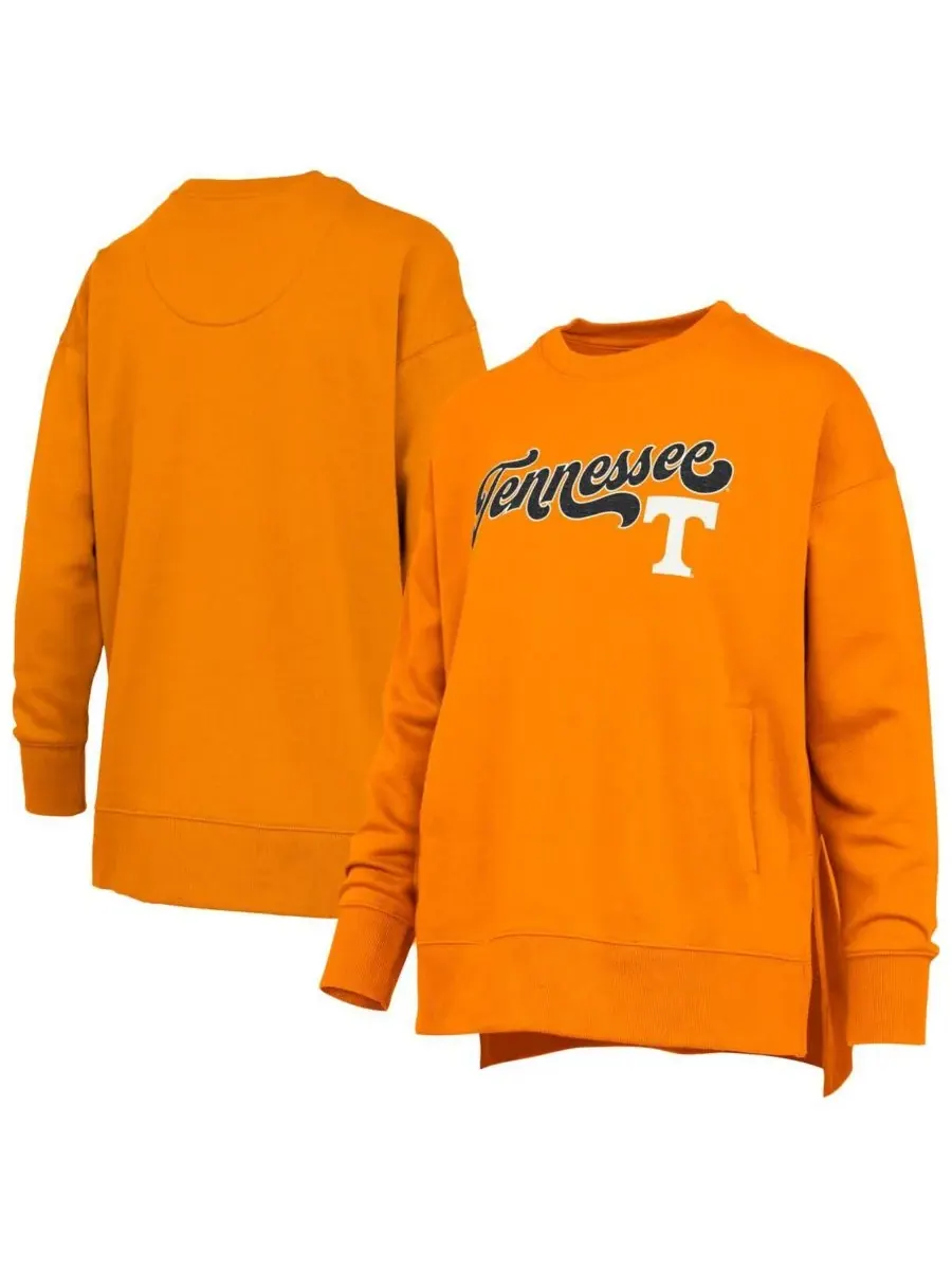 Pressbox Женская толстовка Tennessee Orange Tennessee Volunteers Bonanza Chenille Harper Script — изображение 1 из 3