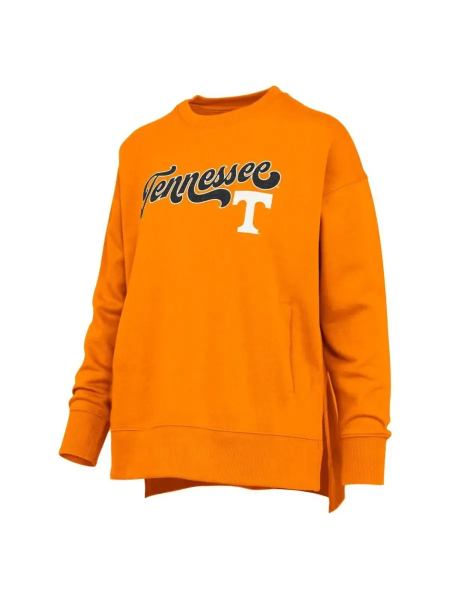 Pressbox Женская толстовка Tennessee Orange Tennessee Volunteers Bonanza Chenille Harper Script — изображение 3 из 3