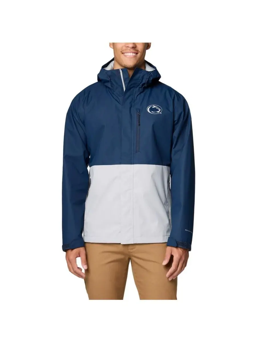 Columbia Мужская темно-синяя куртка Penn State Nittany Lions Field Bound Omni-Tech на молнии — изображение 1 из 2