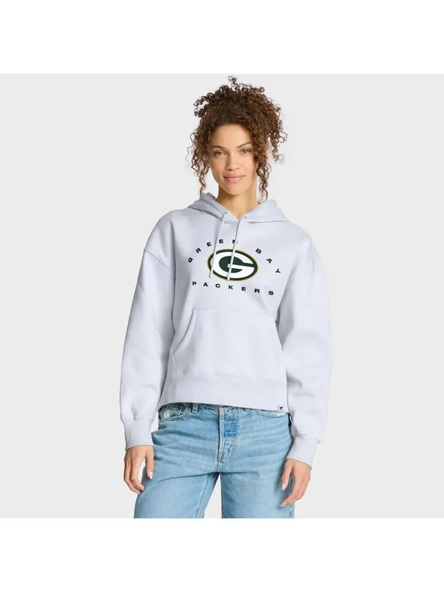 Fanatics Женская белая толстовка с капюшоном Green Bay Packers Eligible Receiver Legacy — изображение 1 из 3, белый