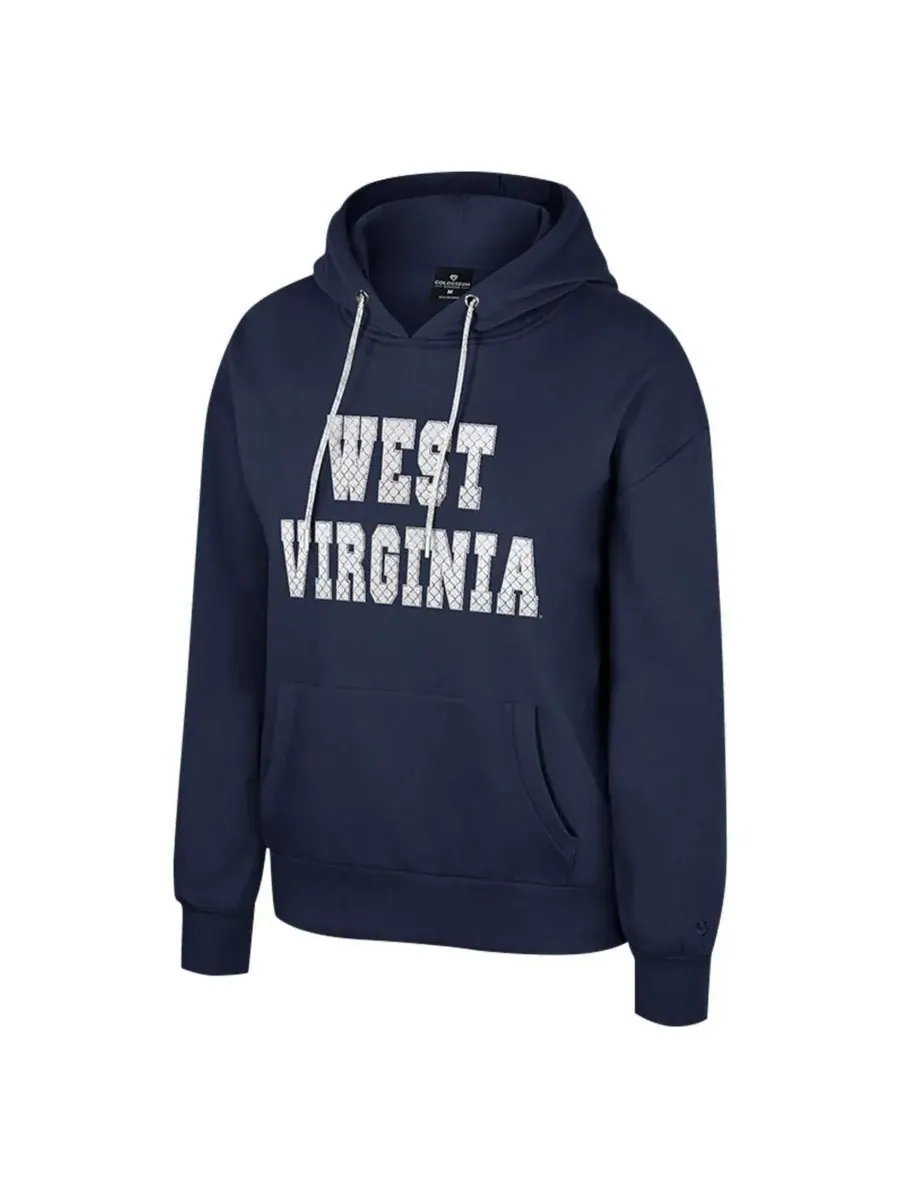 Colosseum Женская темно-синяя толстовка с капюшоном West Virginia Mountaineers Reflection — изображение 3 из 3, темно-синий