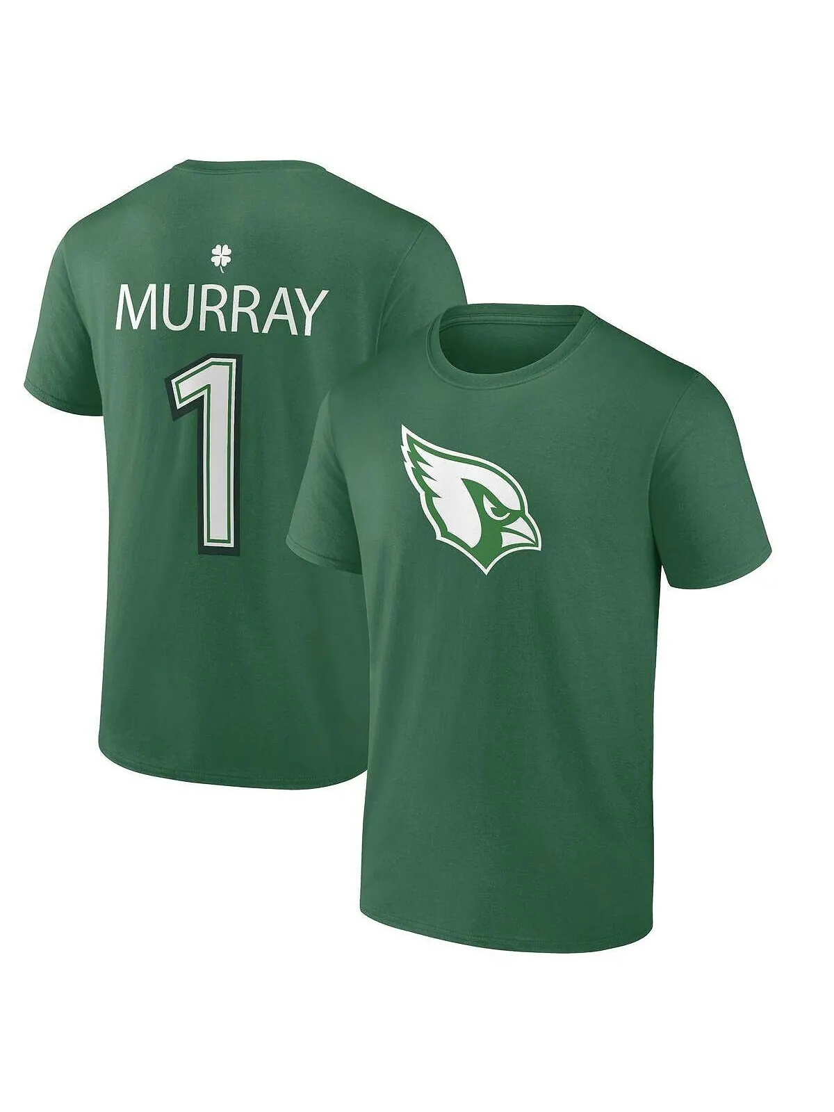 Мужская фирменная футболка kyler murray green arizona cardinals st. patrick's day icon player — изображение 1 из 3, зеленый