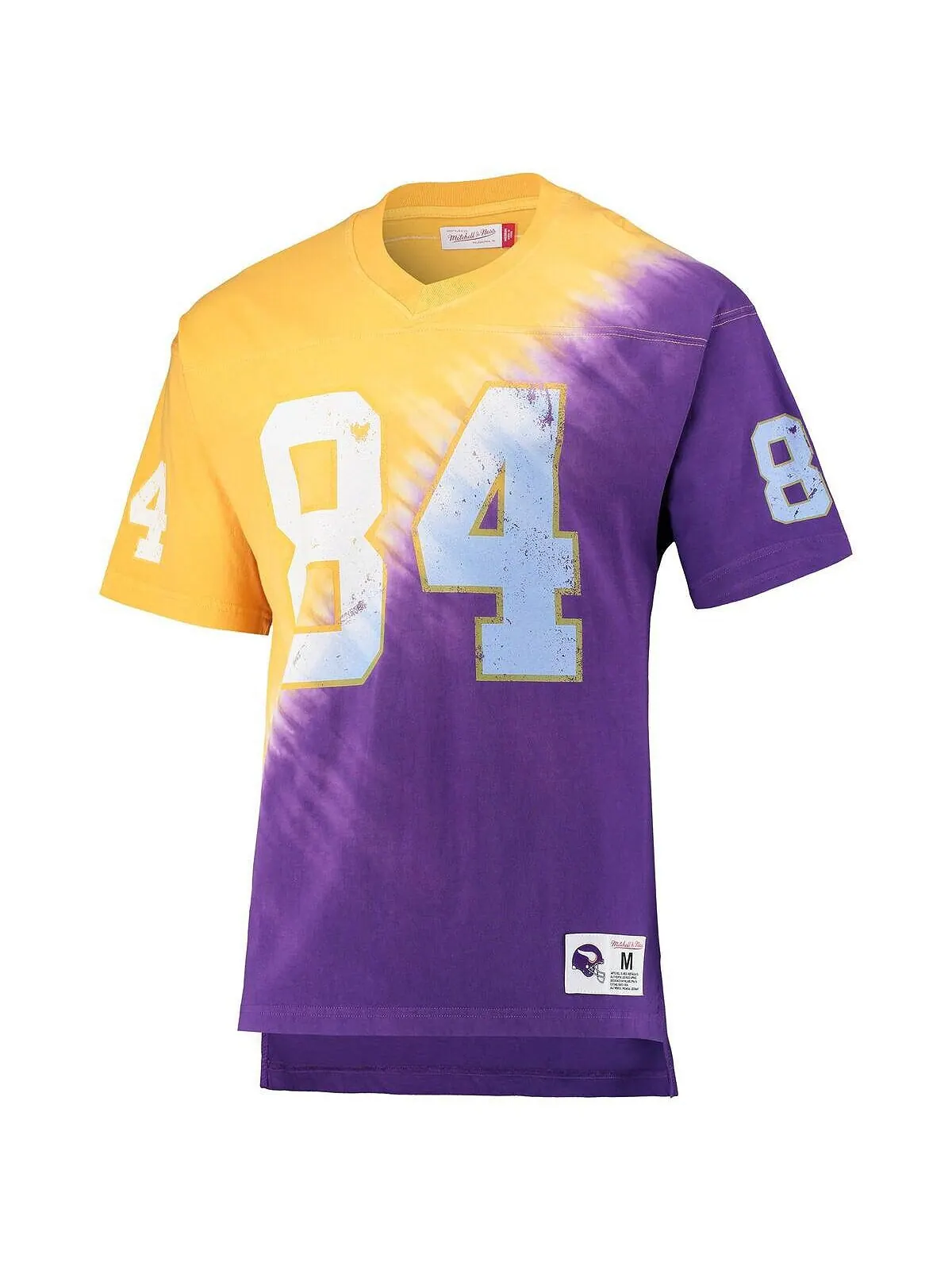 Мужская футболка randy moss gold — изображение 2 из 2, золотистый фиолетовый