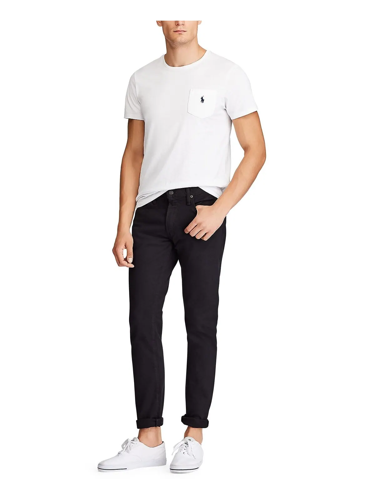 Коллекция мужских узких джинсов sullivan Polo Ralph Lauren — изображение 5 из 5, черный