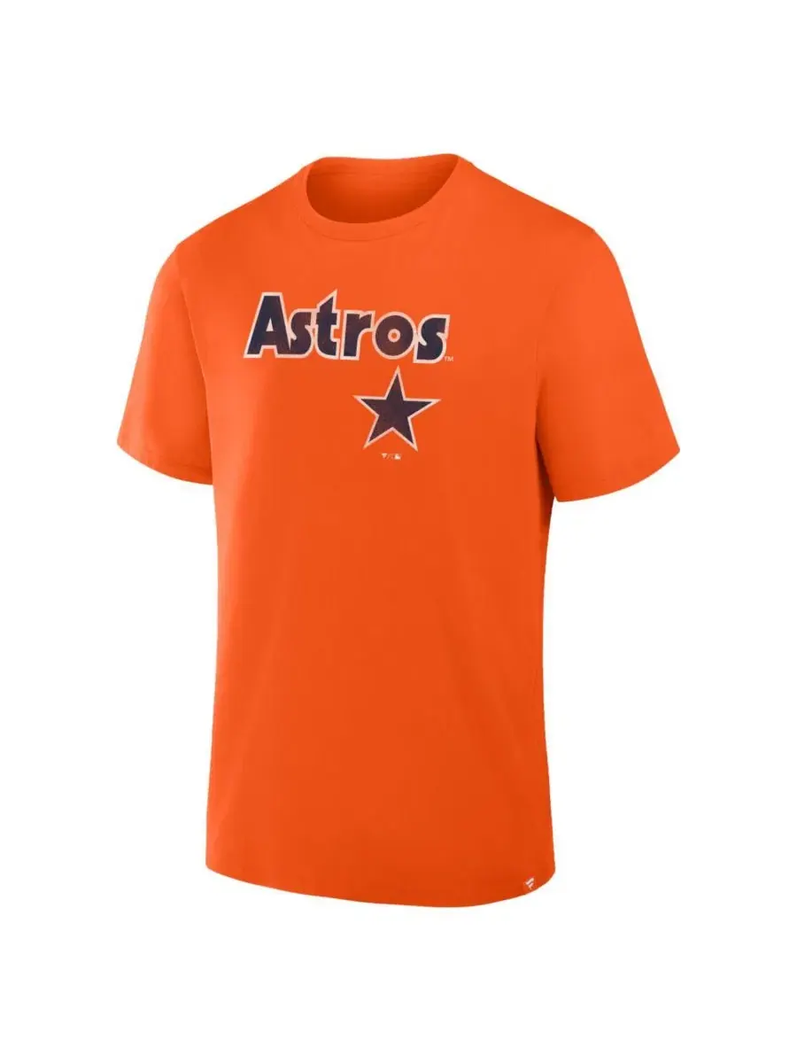 Мужская оранжевая футболка Houston Astros с альтернативным логотипом Legacy Fanatics — изображение 2 из 3, оранжевый