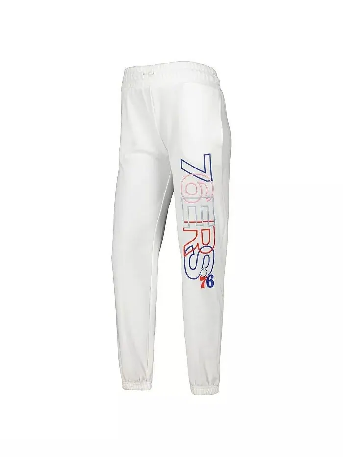 Женские белые брюки Philadelphia 76ers Sunray Concepts Sport — изображение 2 из 2