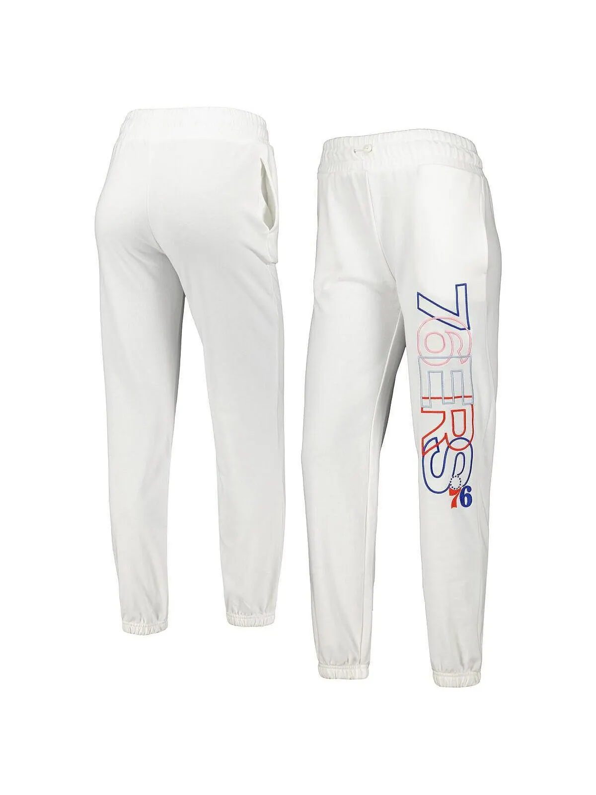 Женские белые брюки Philadelphia 76ers Sunray Concepts Sport — изображение 1 из 2, белый