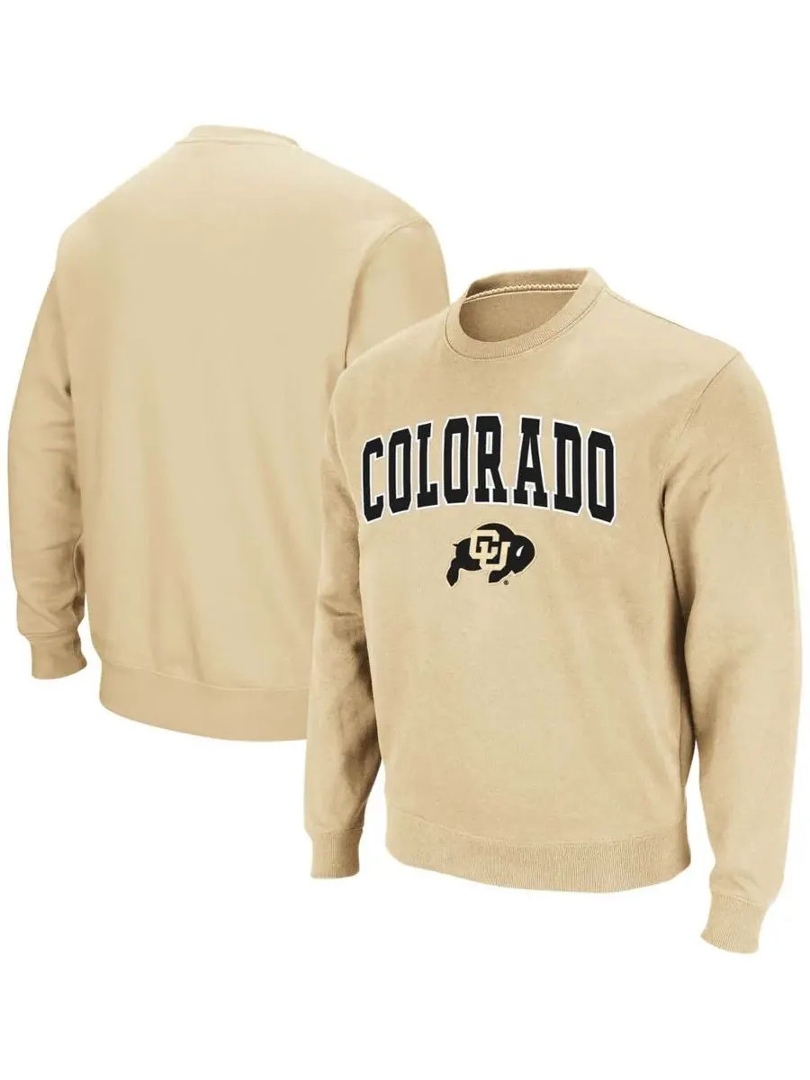 Мужская толстовка с круглым вырезом и логотипом команды Colorado Buffaloes Colosseum, золото-tone — изображение 1 из 7