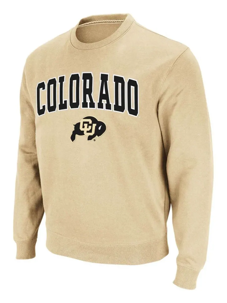 Мужская толстовка с круглым вырезом и логотипом команды Colorado Buffaloes Colosseum, золото-tone — изображение 2 из 7