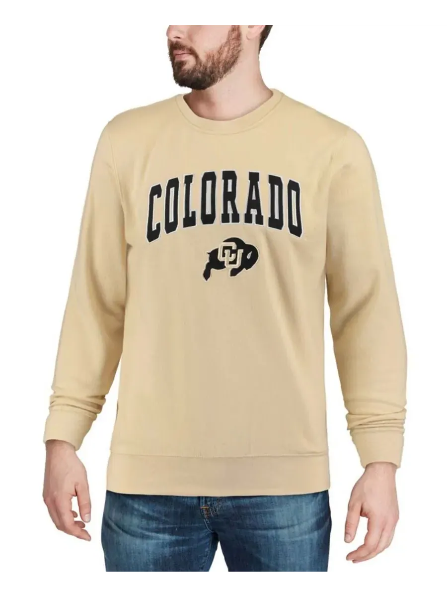 Мужская толстовка с круглым вырезом и логотипом команды Colorado Buffaloes Colosseum, золото-tone — изображение 4 из 7