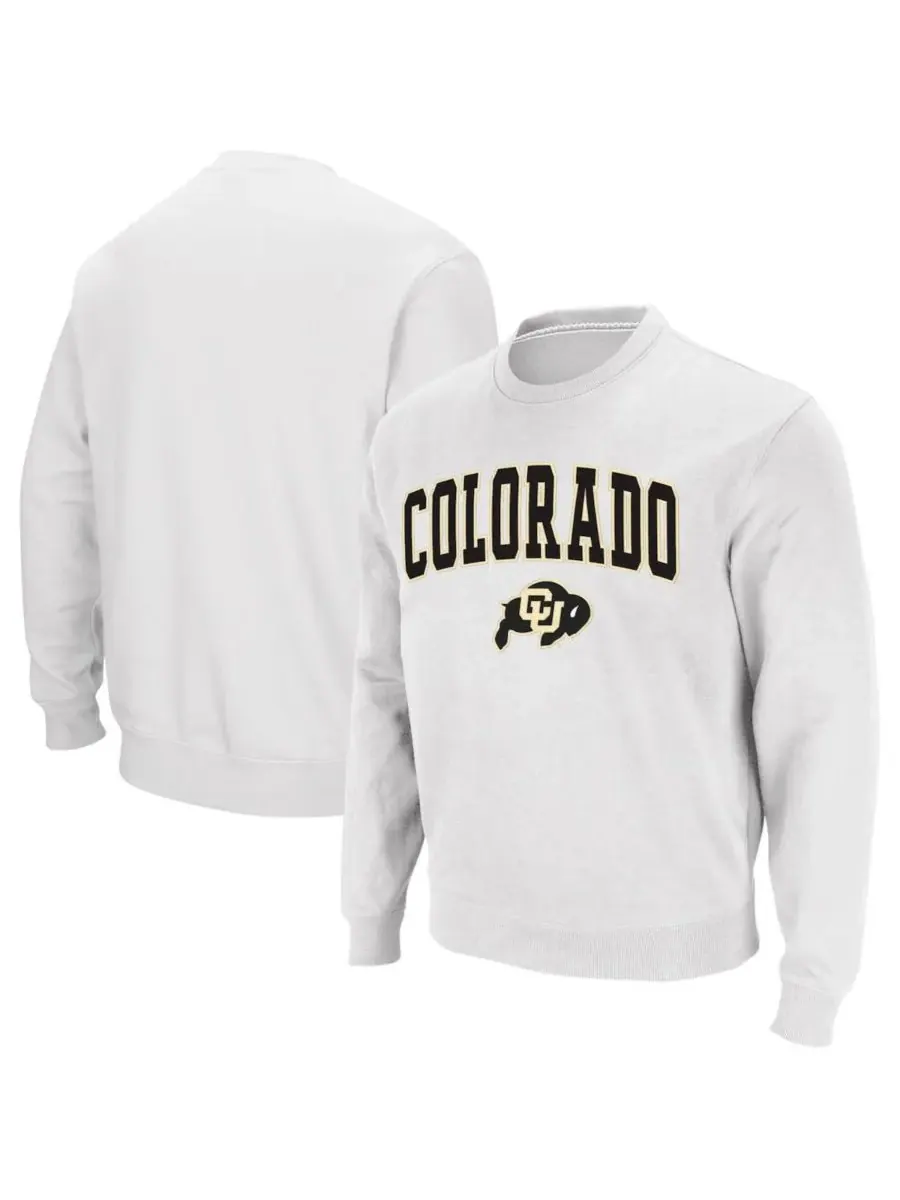 Мужская толстовка с круглым вырезом и логотипом команды Colorado Buffaloes Colosseum — изображение 1 из 7, белый