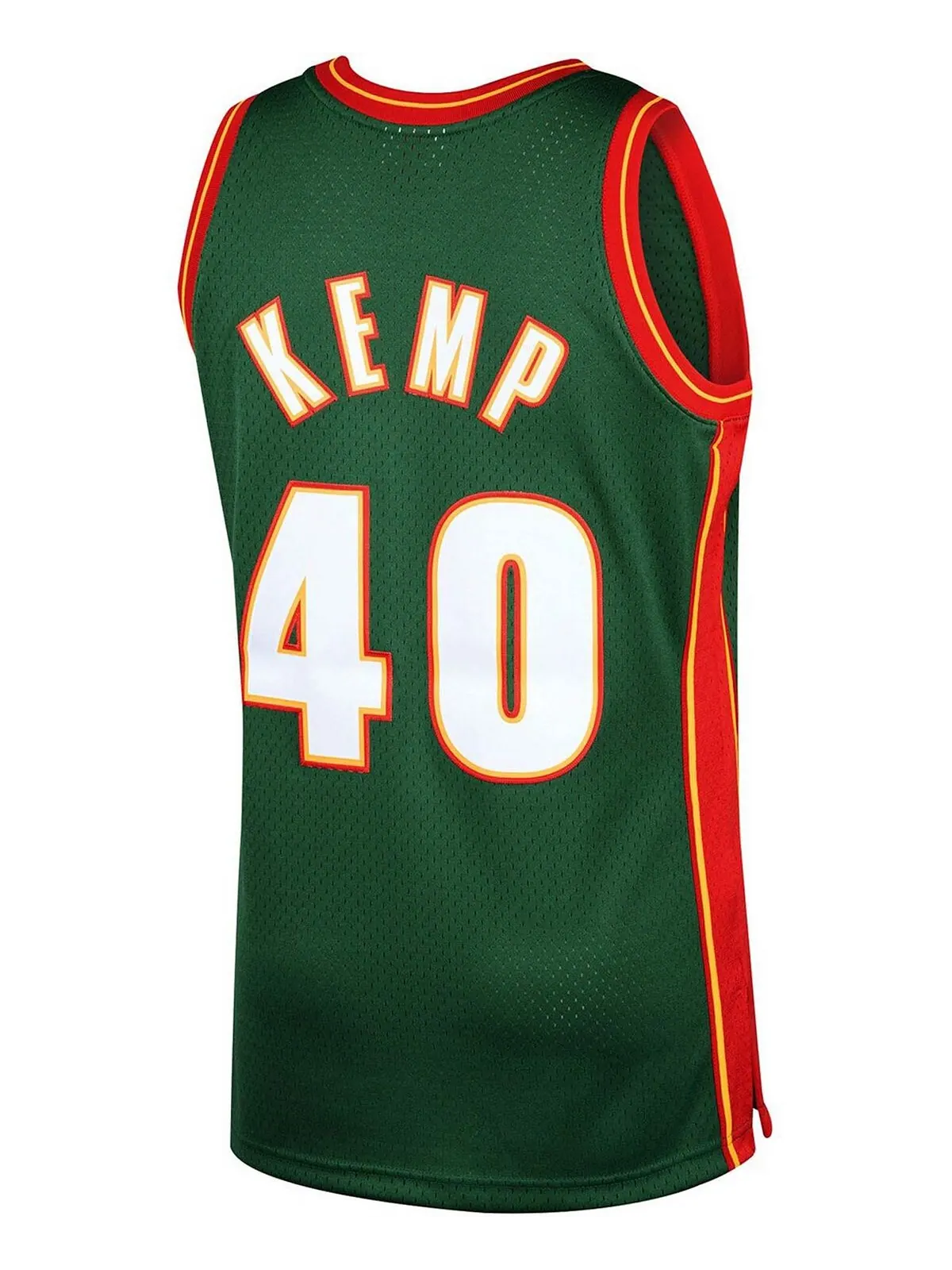 Мужская майка Shawn Kemp Green Seattle Supersonics 1995-96 гг. Hardwood Classics Swingman Mitchell — изображение 3 из 3