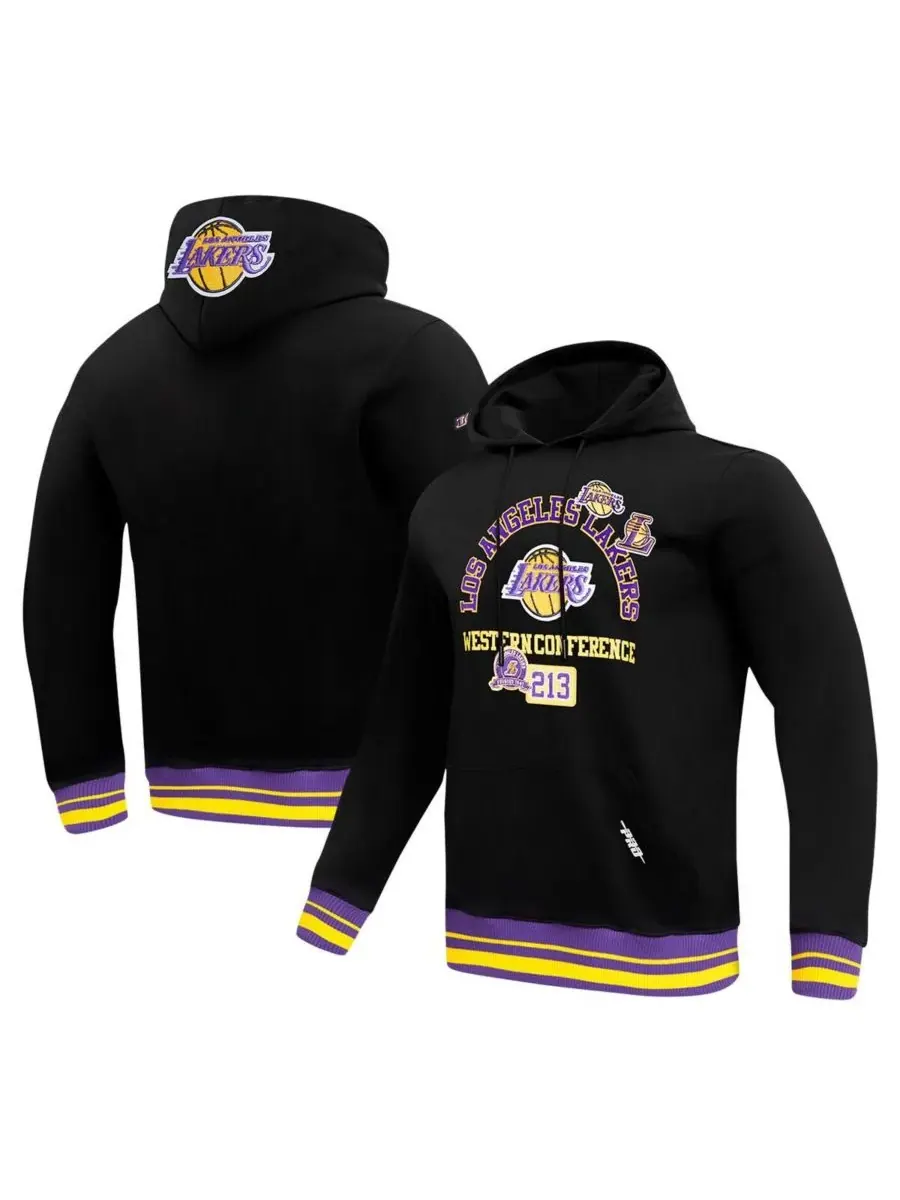 Pro Standard Мужская черная толстовка с капюшоном Los Angeles Lakers Area Code — изображение 1 из 5, черный