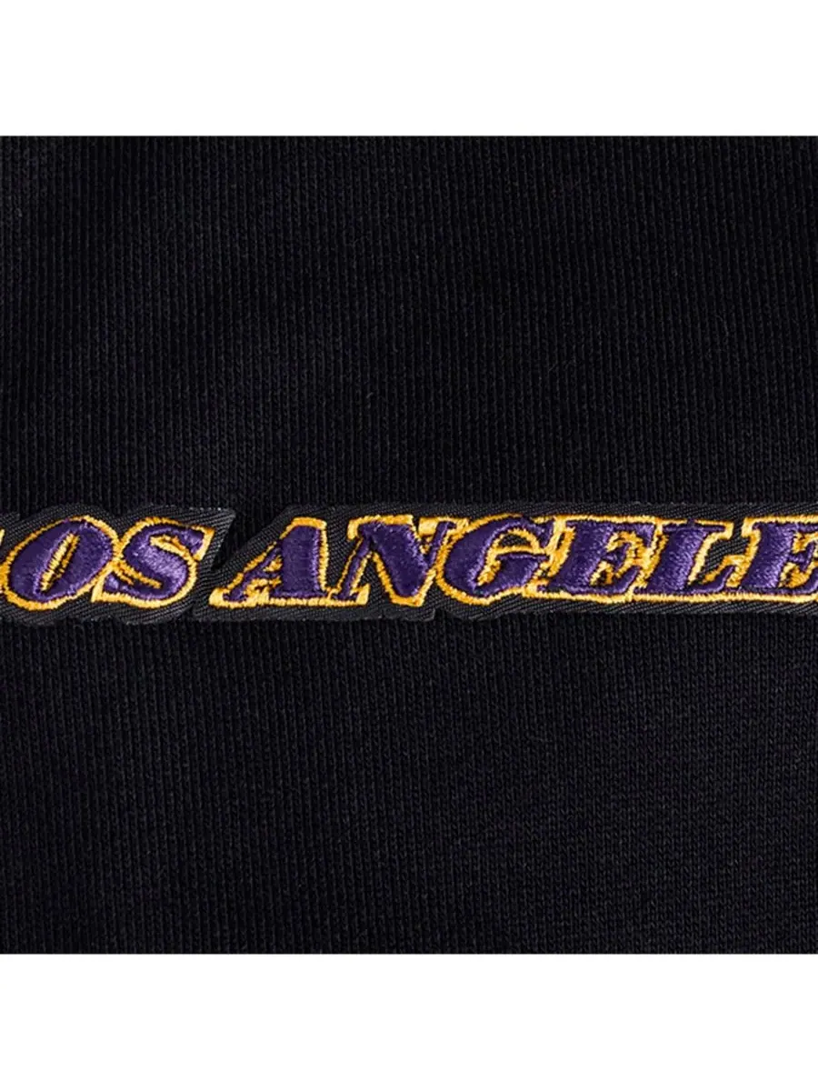 Pro Standard Мужская черная толстовка с капюшоном Los Angeles Lakers Area Code — изображение 2 из 5, черный