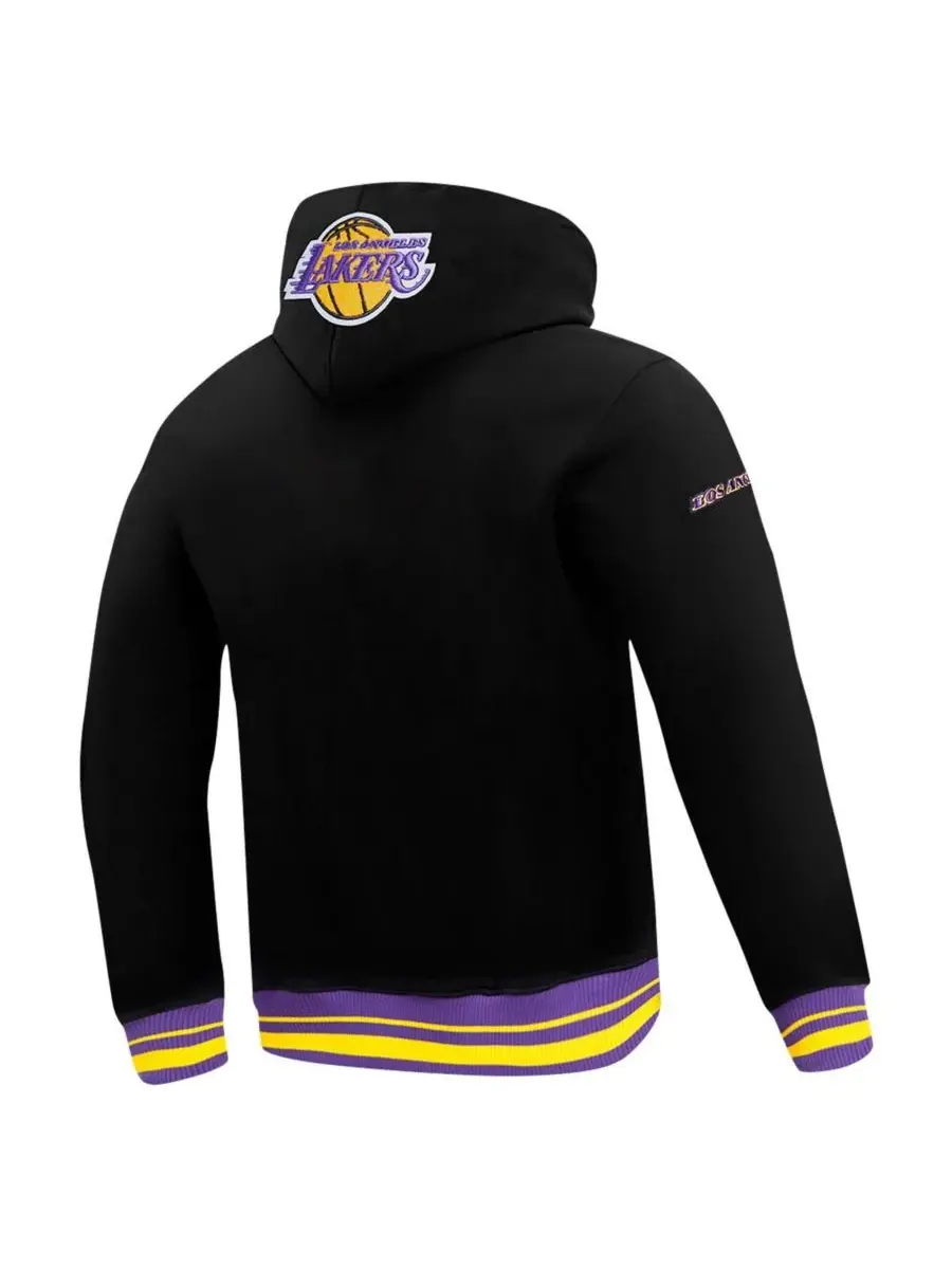 Pro Standard Мужская черная толстовка с капюшоном Los Angeles Lakers Area Code — изображение 4 из 5, черный