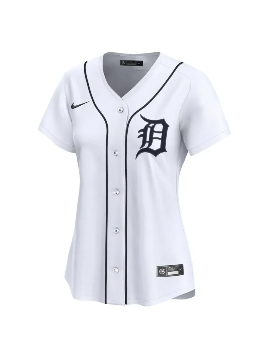 Nike Женская белая домашняя футболка игрока команды Detroit Tigers Тарика Скубала (лимитированная — изображение 2 из 3, белый