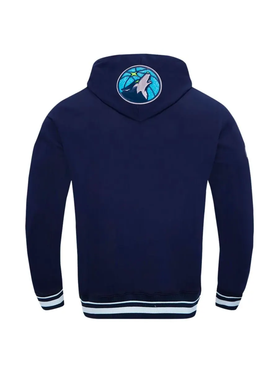 Pro Standard Мужская темно-синяя толстовка с капюшоном Minnesota Timberwolves Area Code — изображение 3 из 5, темно-синий