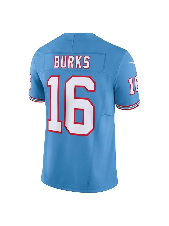 Мужская голубая майка Treylon Burks Tennessee Titans Oilers Throwback Vapor FUSE Limited Nike — изображение 3 из 3