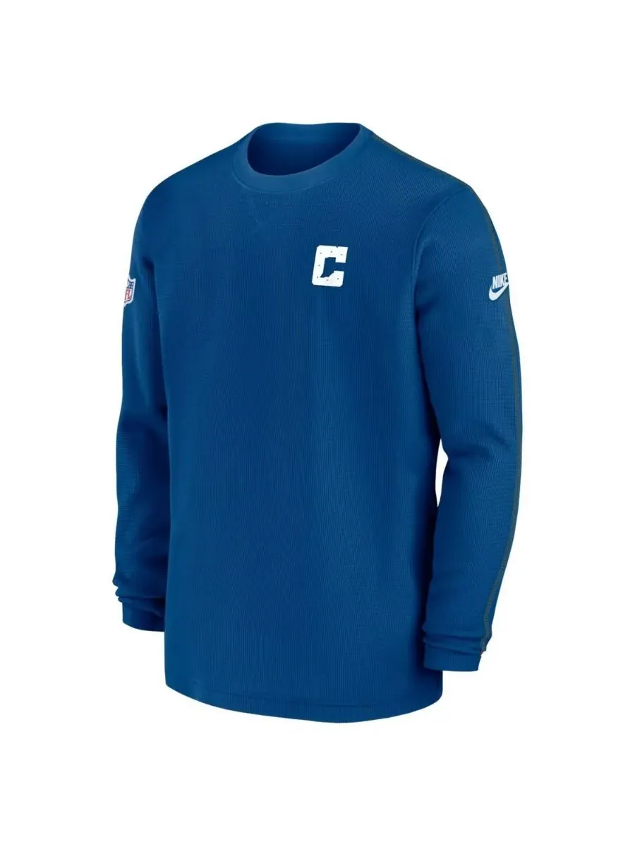 Мужская футболка с длинным рукавом Royal Indianapolis Colts с альтернативным логотипом Nike — изображение 3 из 3, королевский