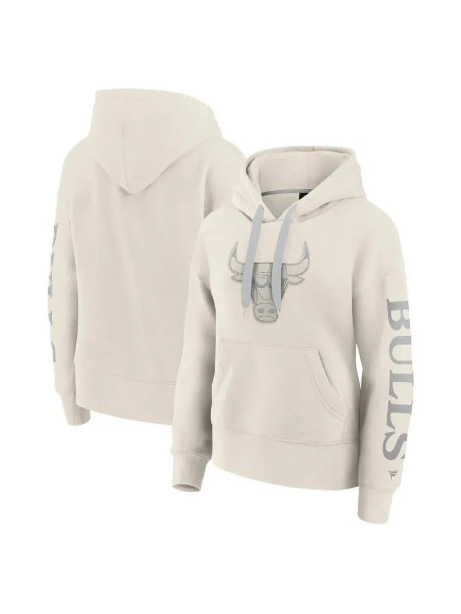 Fanatics Женская кремовая толстовка с капюшоном Chicago Bulls Elements Next — изображение 1 из 3, бежевый