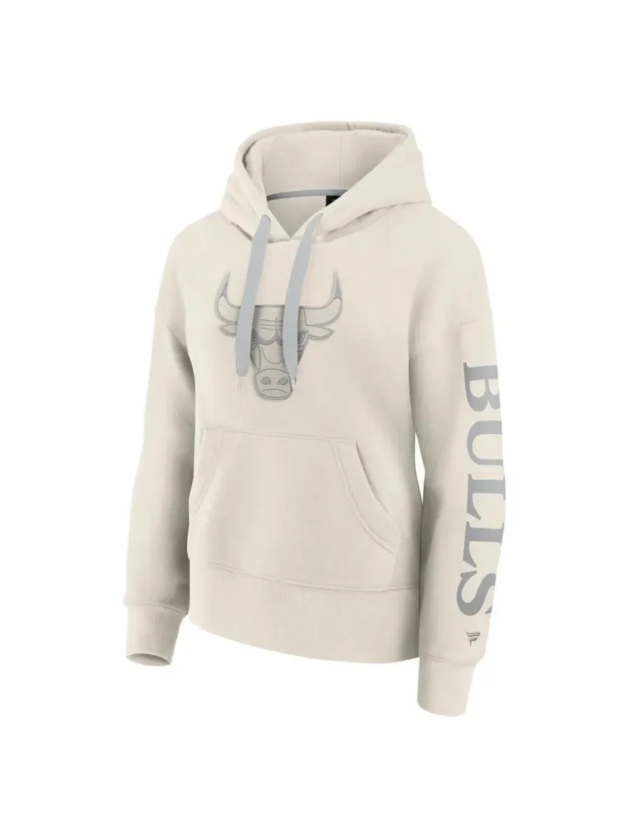 Fanatics Женская кремовая толстовка с капюшоном Chicago Bulls Elements Next — изображение 3 из 3, бежевый