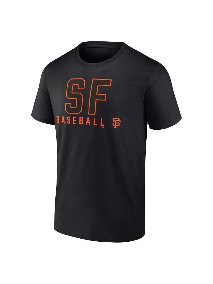 Мужской комплект из двух фирменных черно-белых футболок San Francisco Giants Fanatics — изображение 2 из 4, черный белый