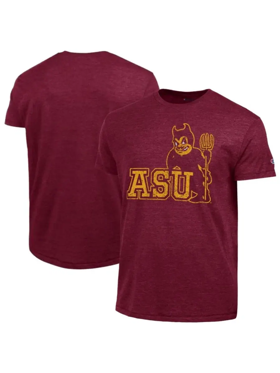 Футболка с принтом Triumph Tri-Blend Arizona State Sun Devils Champion — изображение 1 из 3, коричневый