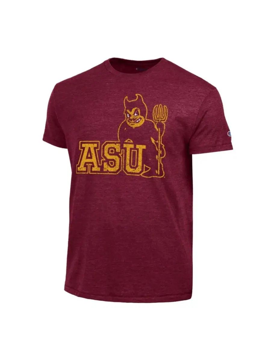 Футболка с принтом Triumph Tri-Blend Arizona State Sun Devils Champion — изображение 3 из 3, коричневый