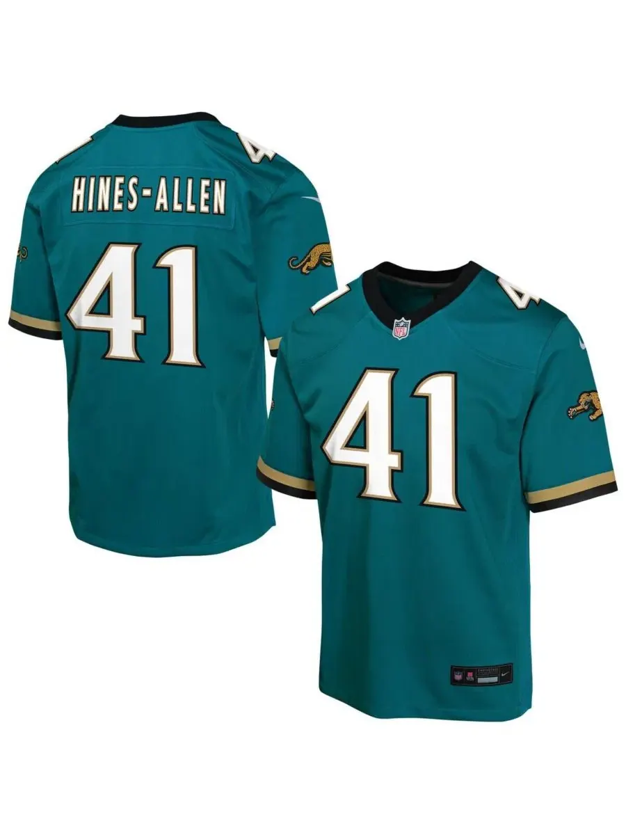 Детская футболка-джерси Nike Josh Hines-Allen Jacksonville Jaguars Alternate 2 Prowler Throwback — изображение 1 из 3