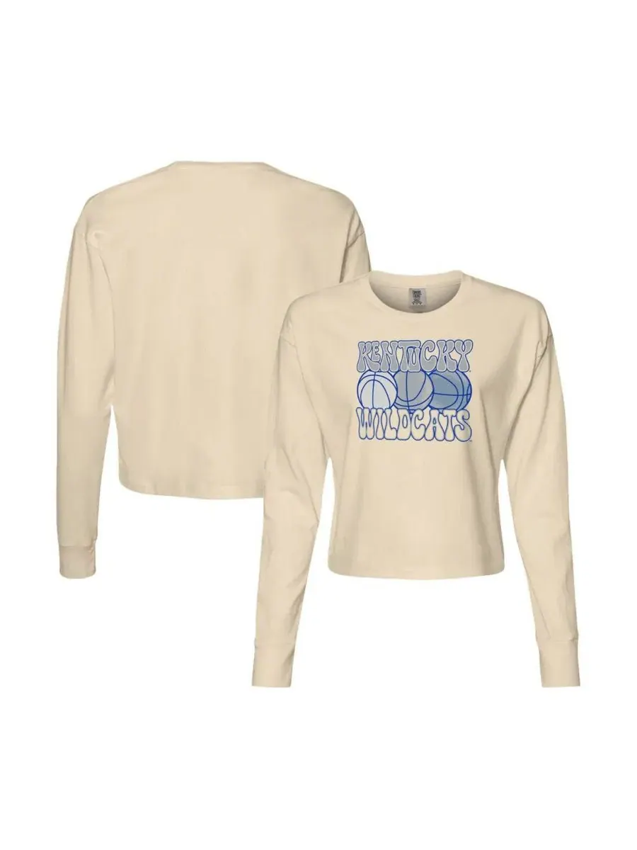Женская футболка-лонгслив с принтом Kentucky Wildcats, Comfort Colors Image One — изображение 1 из 3, прозрачный
